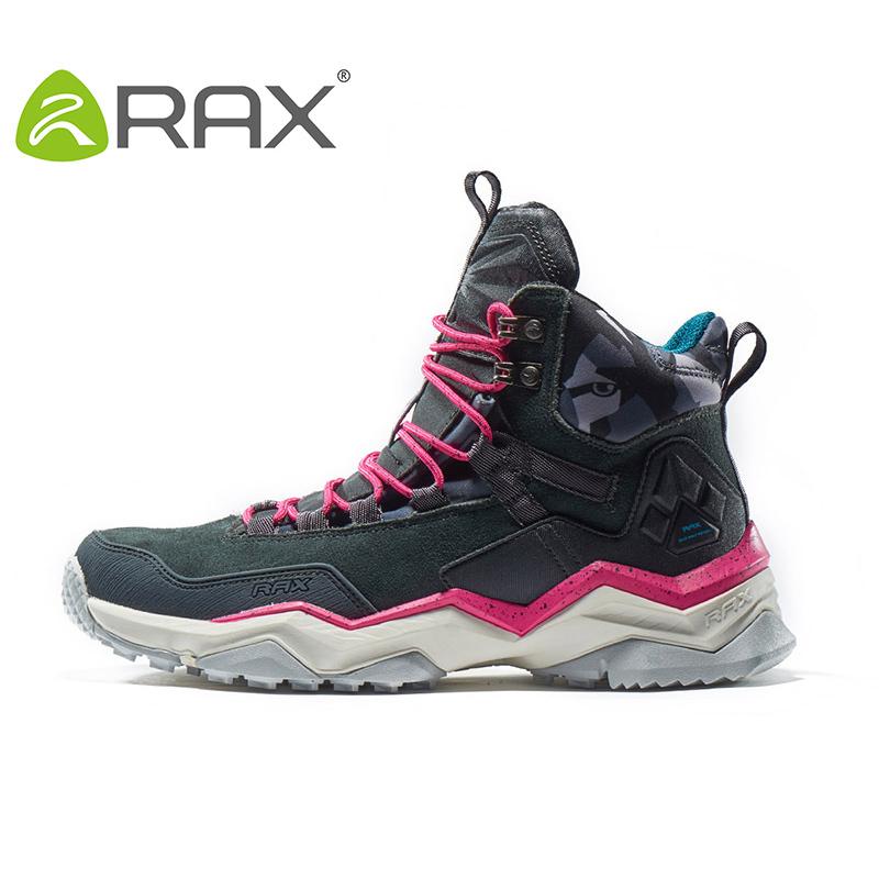 RAX Nữ Đi Bộ Đường Dài Giày Chống Nước Giày Đi Bộ Nhẹ Giày Leo Núi Chống Trơn Trượt Giày Thể Thao Ngoài Trời Du Lịch Color: carbon black Shoe Size: 39