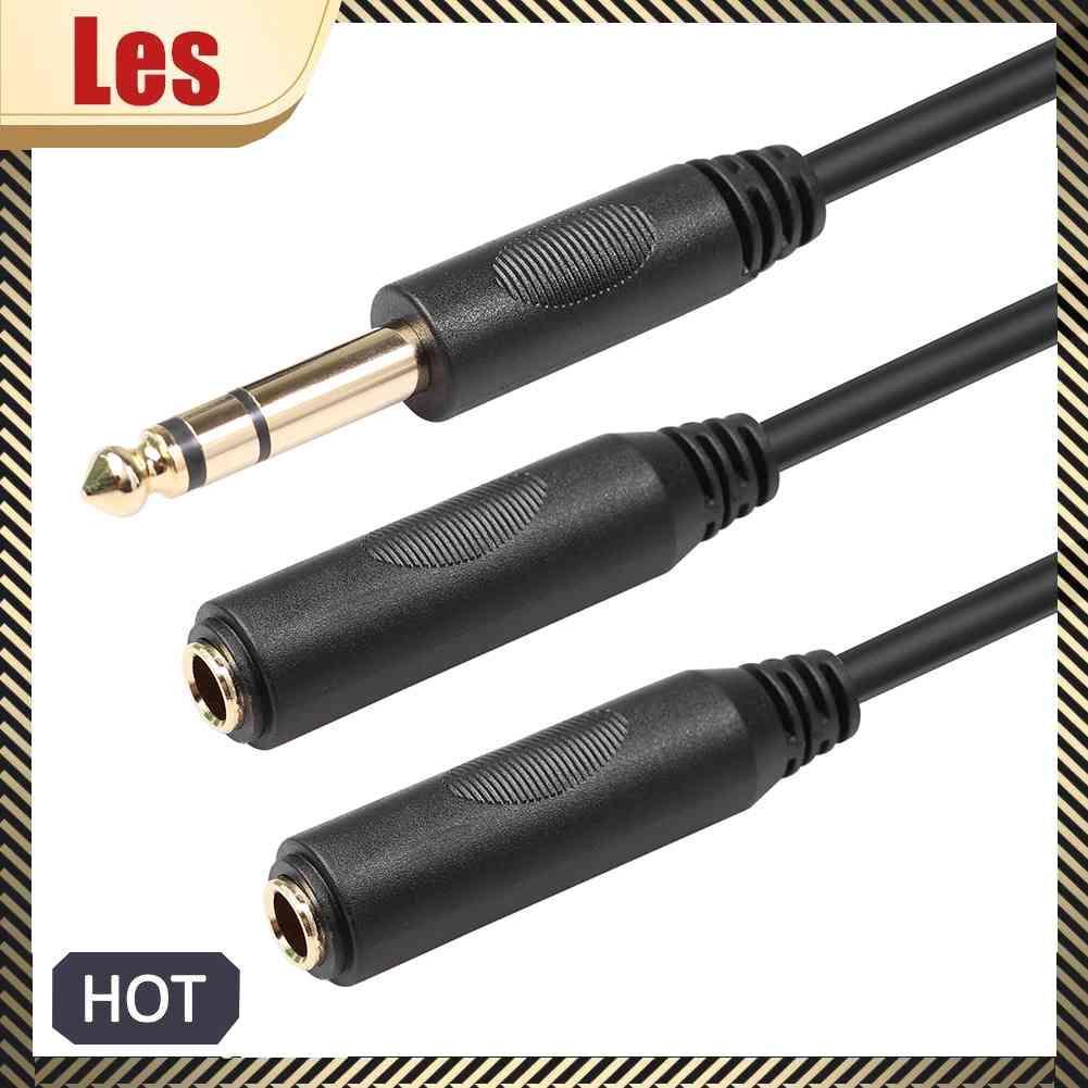 Cáp ChuyểN ĐổI Âm Thanh HìNh Chữ Y 6.35 mm Sang 2 6.35 mm