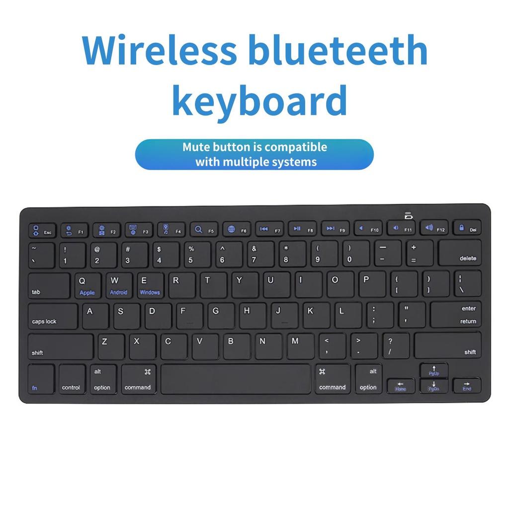 Keyboard Bluetooth Keyboard Lightweight High Quality Easy to Use Wireless Keyboard PC Laptop Computer Cordless ELEN