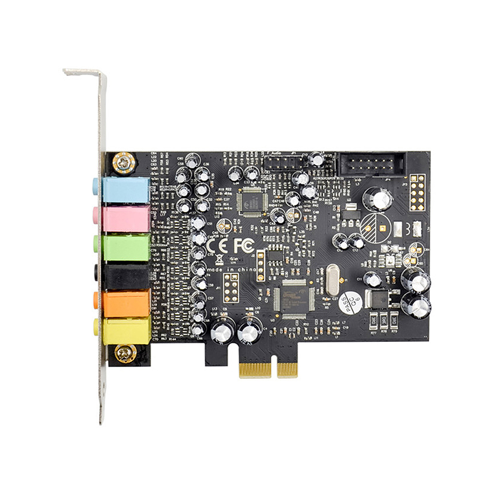 Cạc âm thanh PCIE 7.1 Kênh Âm thanh nổi Tích hợp chip CM8828 8 Kênh