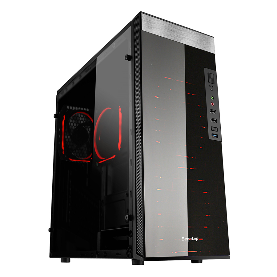 Segotep Itx Case With Optical Drive Case Segotep Endura Pro+ Black - Main Image