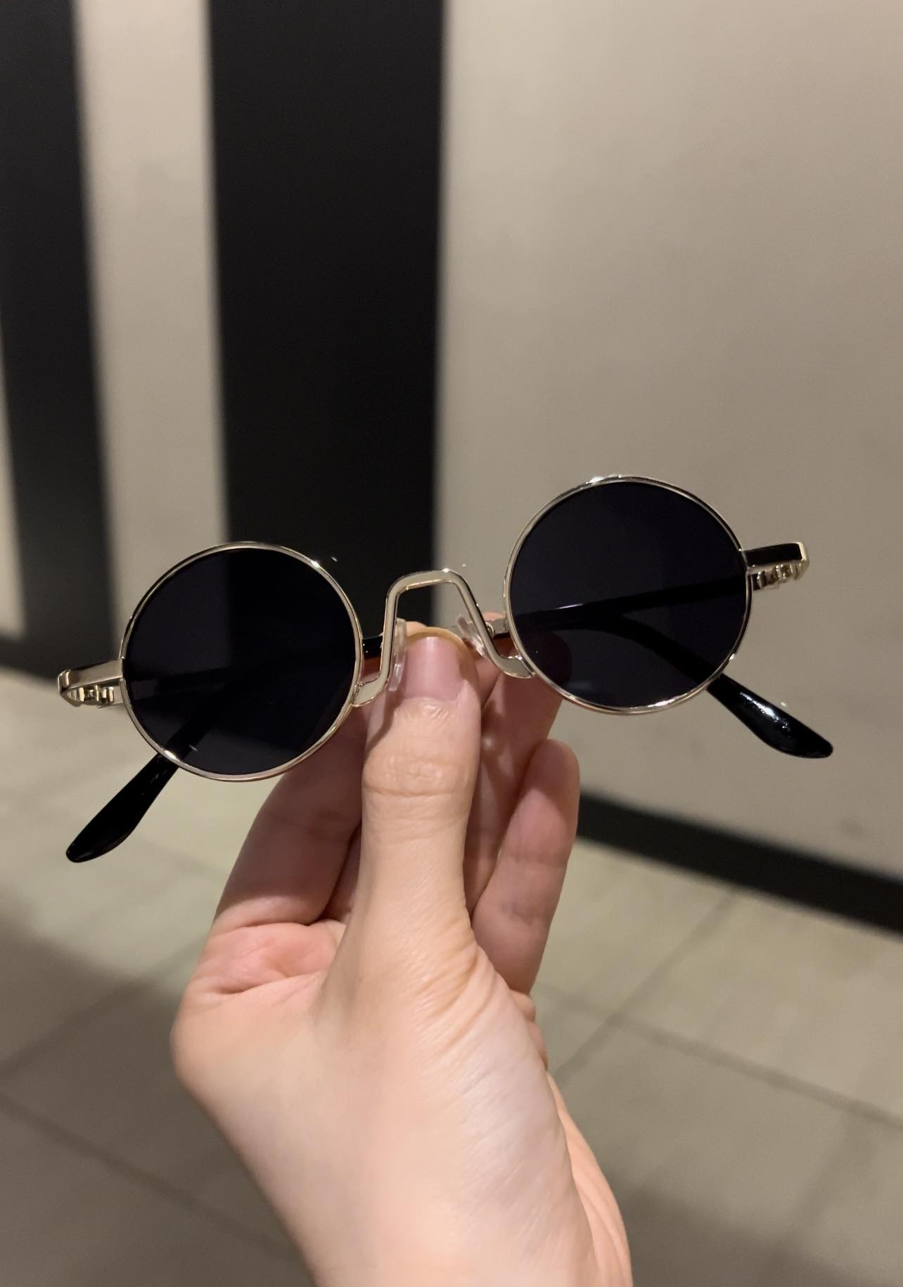 Kính râm Mắt tròn siêu nhỏ, siêu mini