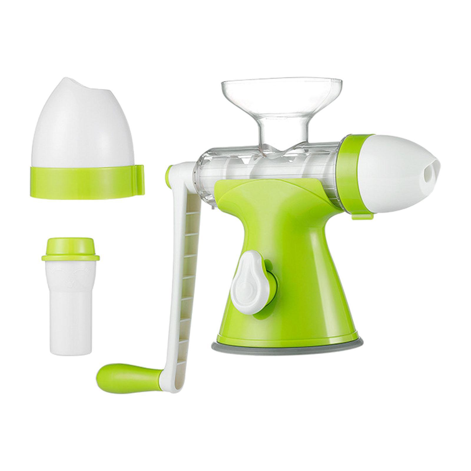 Manual Juicer Hand Cranked Juice Extractor Portable Easy to Clean Stable Multifunctional Cold Press Grinding Juicer Machine