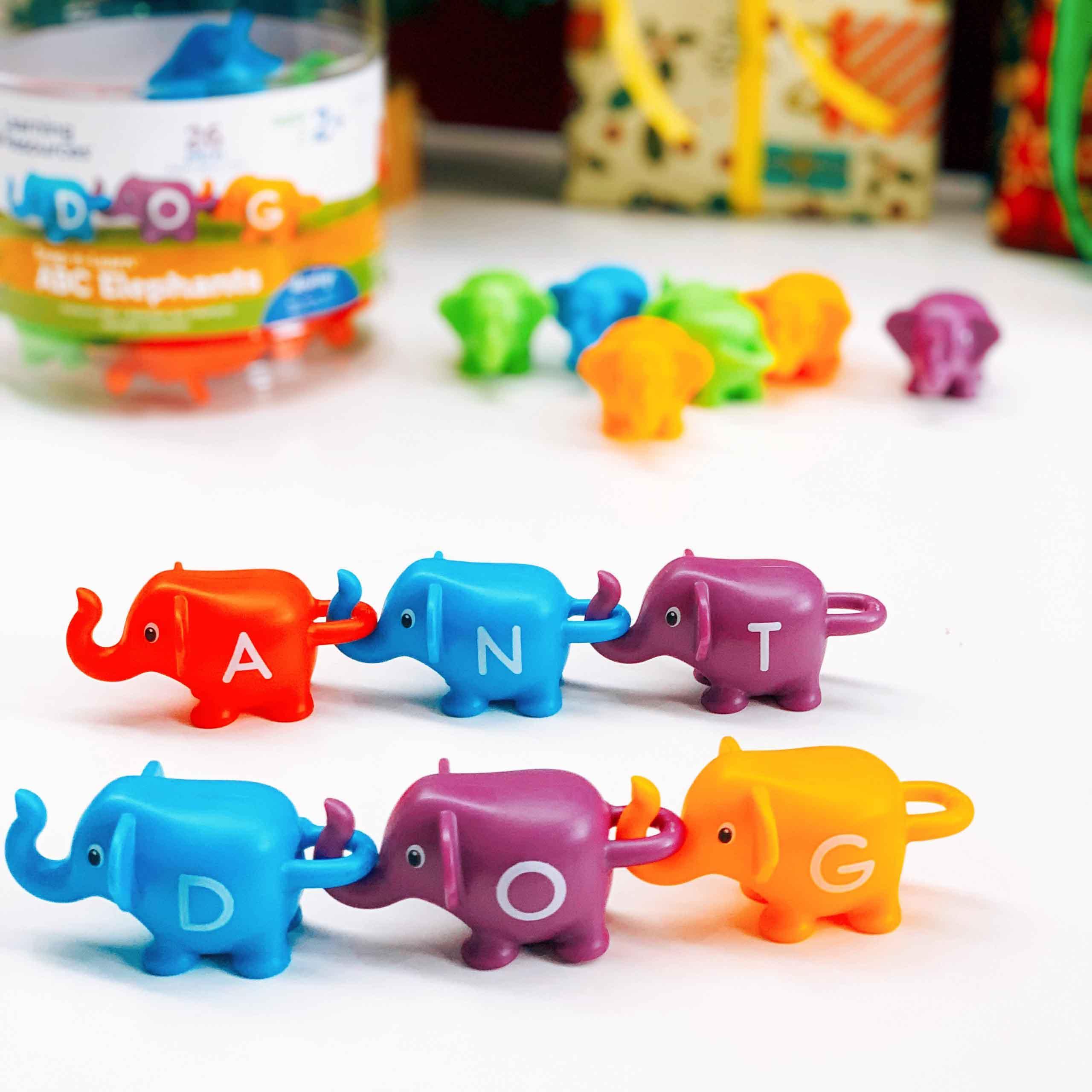 Learning Resources Bộ học bảng chữ cái và ghép vần những chú voi - Snap-n-Learn ABC Elephants