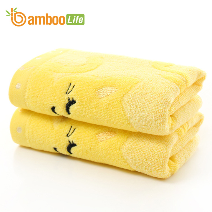 Khăn mặt sợi tre Khăn rửa mặt lau mặt Bamboo Life BBL056 hàng chính hãng - Hồng