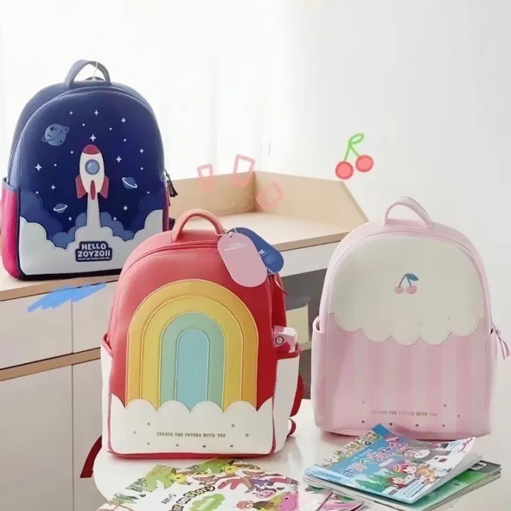 Balo Mẫu Giáo Tiểu Học Lớp 1-3 ZOY ZOII B19 Cho Bé Trai Bé Gái - Hàng Chính Hãng