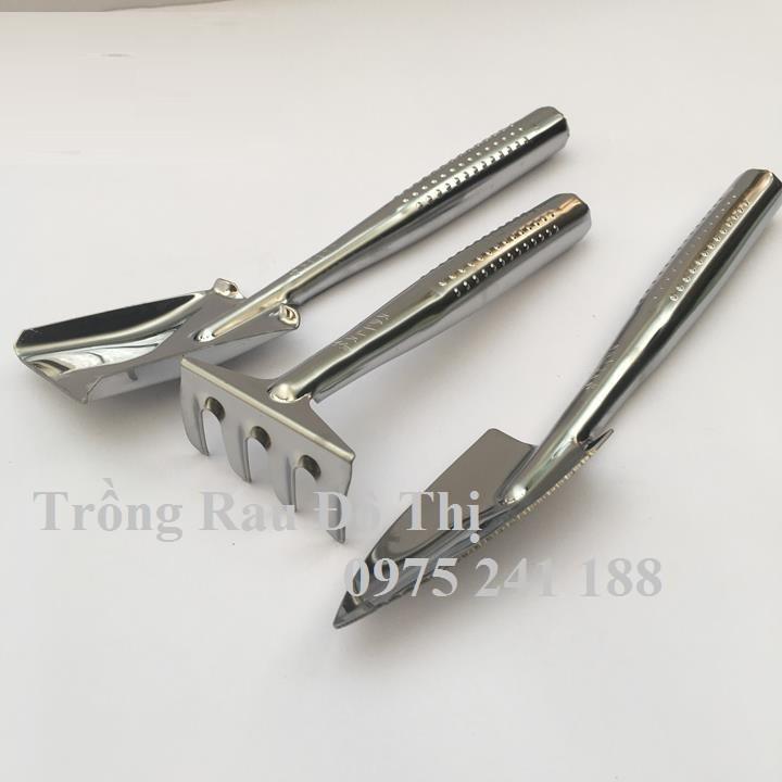 Bộ dụng cụ làm vườn cầm tay 3 món bằng inox
