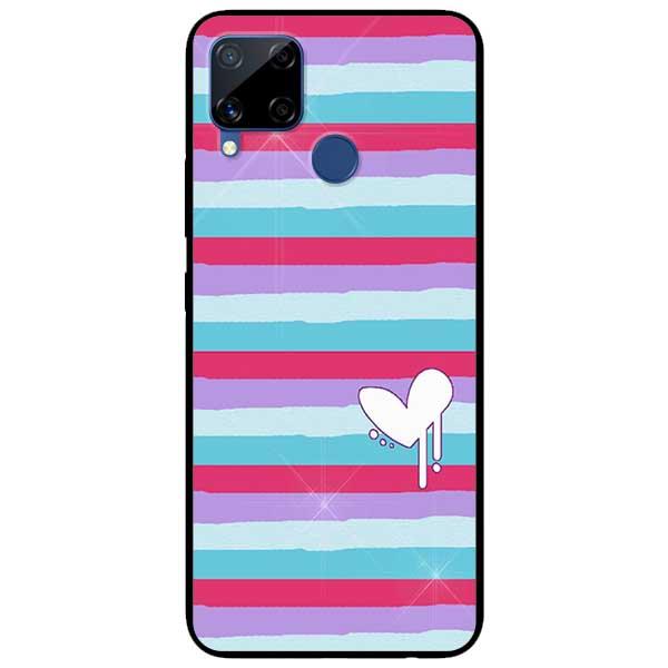 Ốp lưng dành cho Realme C11 / C12 / C15 - Họa Tiết Tim Trắng