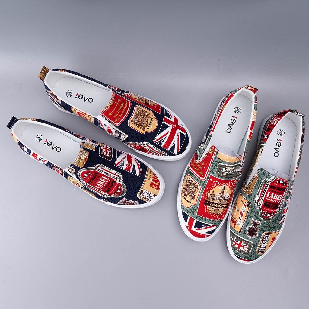 Giày lười nam - Slip on nam vải - Mã A6257