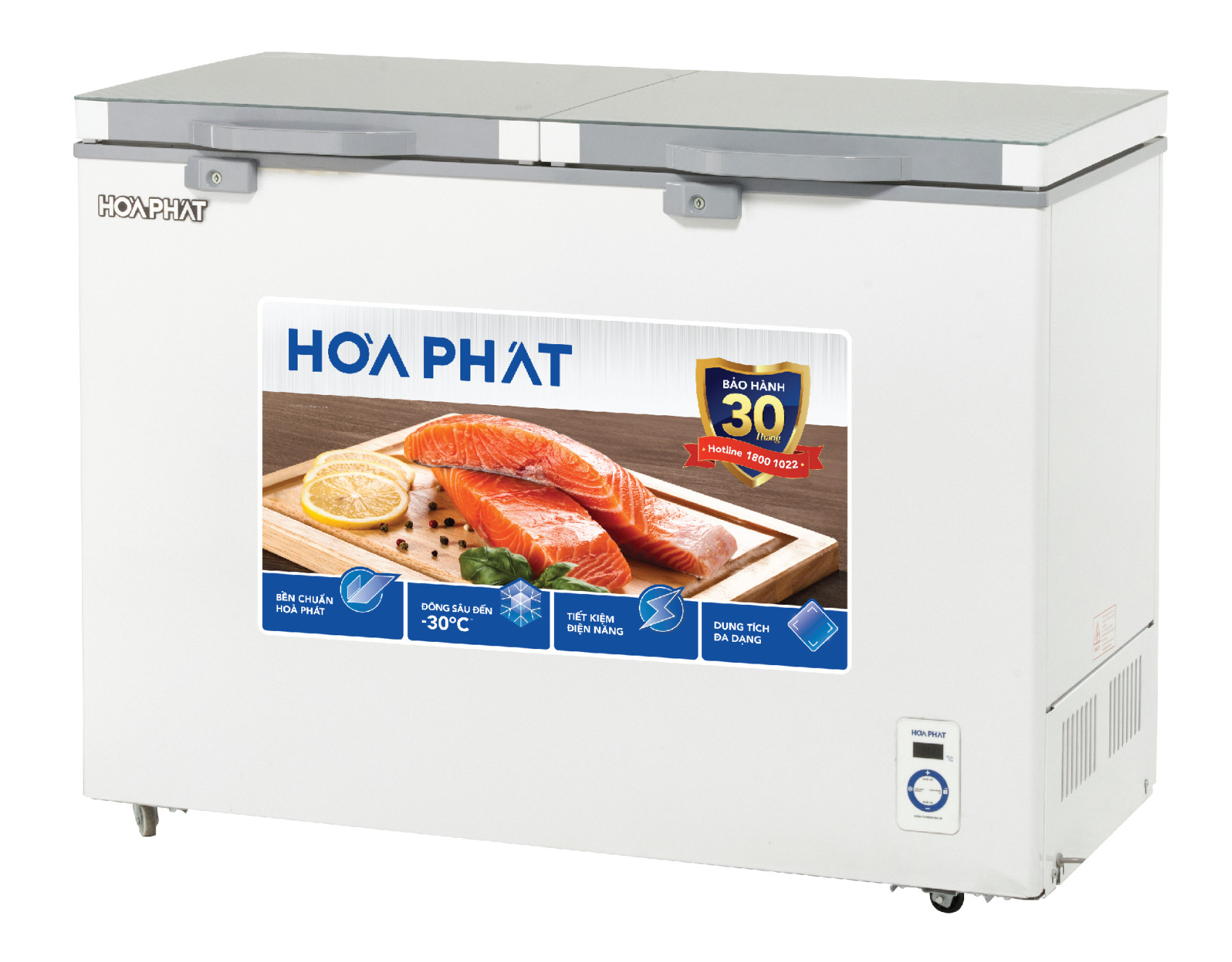 Tủ đông Hòa Phát HPF AD6352.T1 1 ngăn 2 cánh kính 352 L- Hàng chính hãng