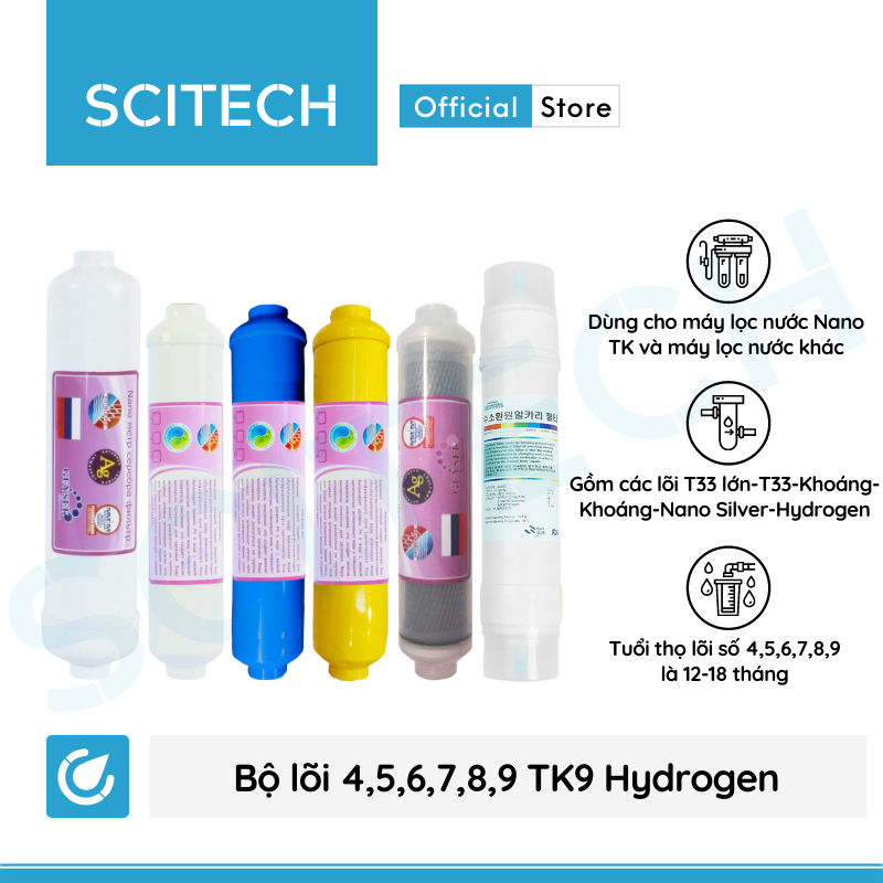 Máy lọc nước Nano TK9 Hydrogen by Scitech - Hàng chính hãng