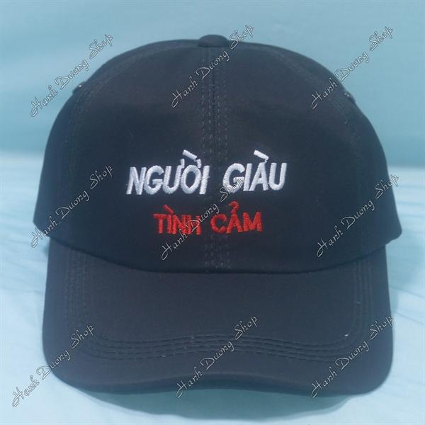 Set Nón Cặp Bucket & Cap Người Giàu Tình Cảm (NGT01);(NGK01) - Combo Người Giàu Tình Cảm