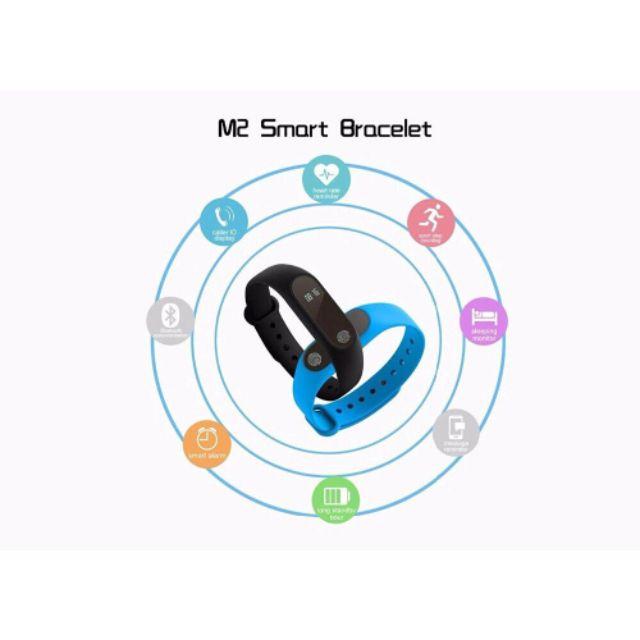 VÒNG ĐEO TAY THÔNG MINH KẾT NỐI Bluetooth M2 THEO DÕI SỨC KHỎE