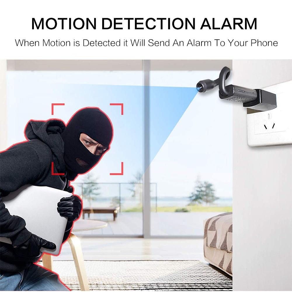 HD 1080p Mini WiFi Camera USB Phát hiện chuyển động không dây ip cam thời gian thực