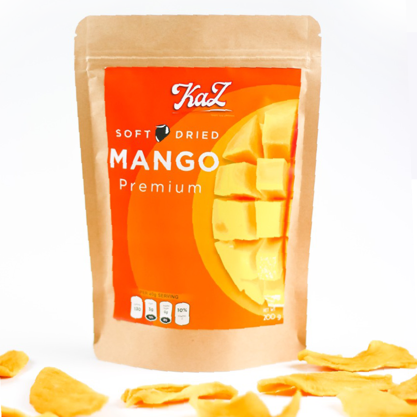 Xoài Sấy Dẻo Organic Kaz, Ngọt Tự Nhiên 200g - Soft Dried Mango