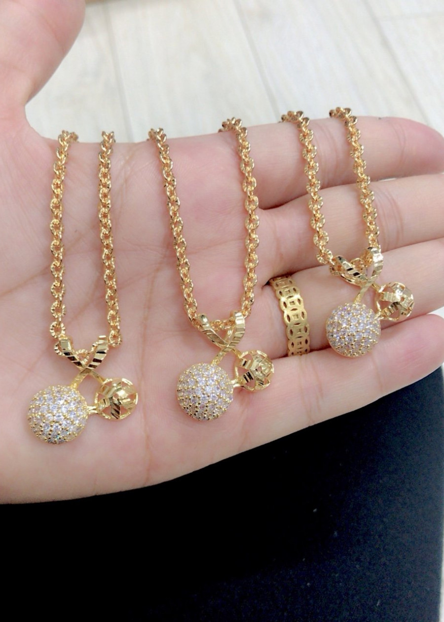 Dây chuyền nữ mạ vàng 18k