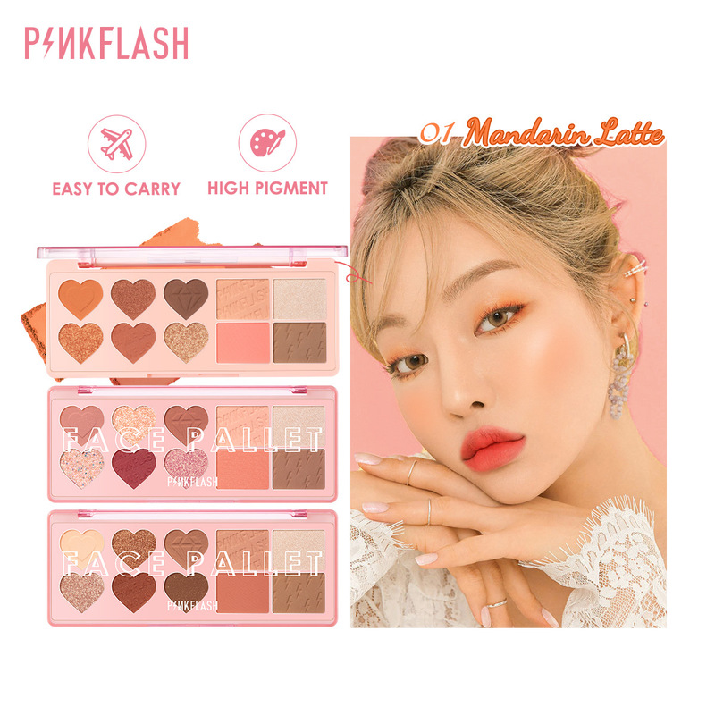 Bảng phấn trang điểm Pinkflash Multi Face Palette có thể kết hợp màu trang điểm cho mặt và mắt 120g