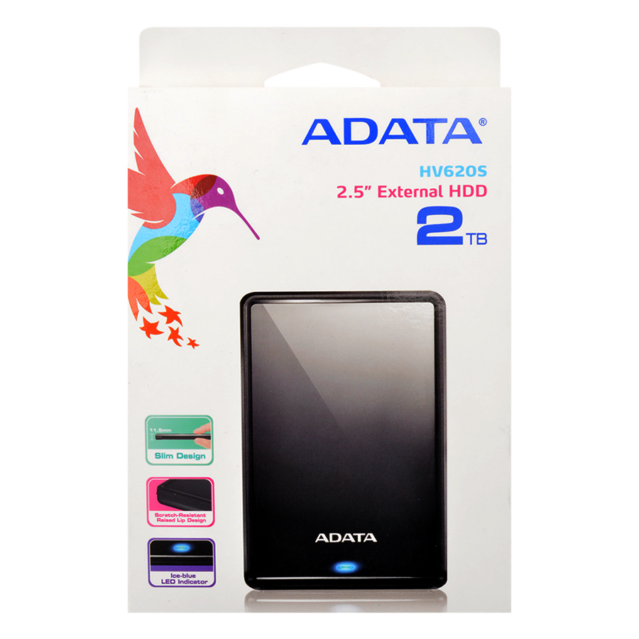 Ổ cứng di động ADATA 2TB HV620s SATA 3 USB 3.0