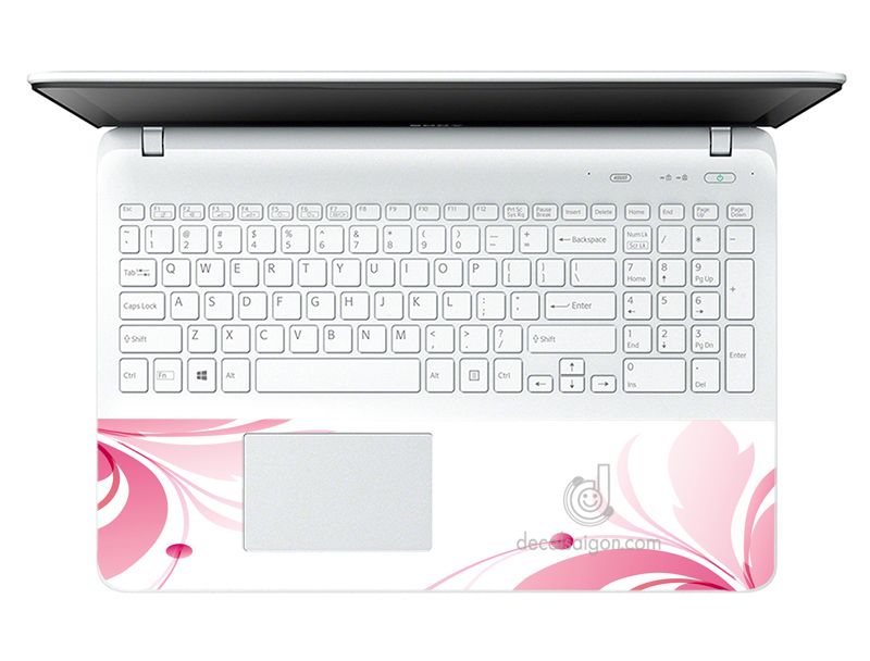 Miếng Dán Decal Dành Cho Laptop Mẫu Hoa Văn LTHV-140 cỡ 13 inch