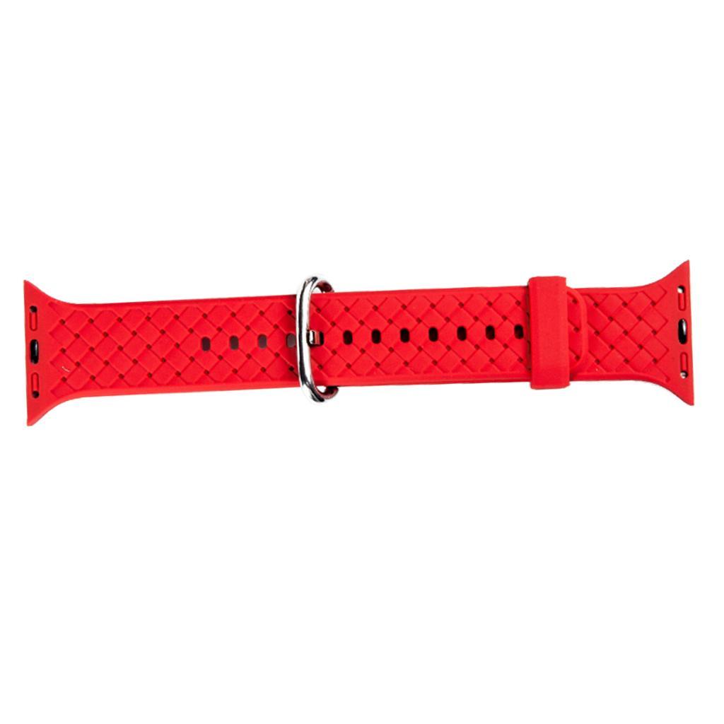 Silicone Watch Band Non-toxic/Anti-sweat/Waterproof Strap with Buckle for Apple Watch 4