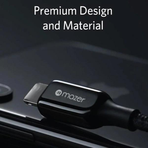 Dây Cáp Mazer Infinite.LINK Pro 3 Mfi certified USB-C to1.25m - Hàng chính hãng