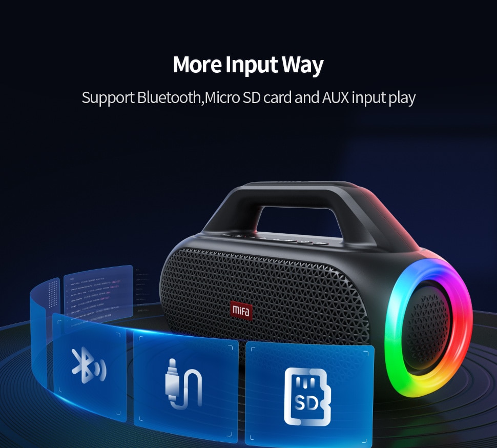 Loa Bluetooth MIFA WildBox Công Suất 60W, Bluetooth 5.3 - Hàng Chính Hãng