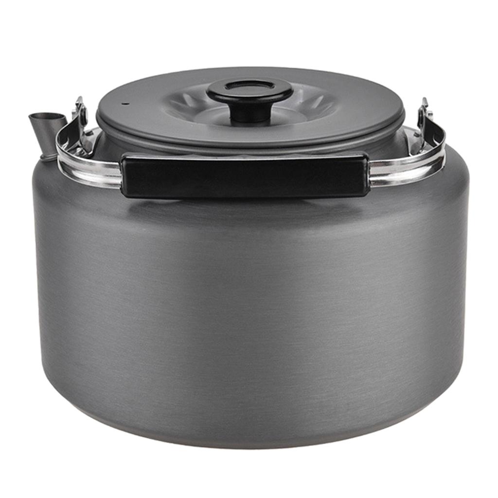 Outdoor 2L Water Kettle Camping Picnic BBQ Teapot Coffee Hhanging Pot