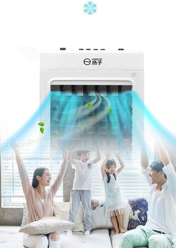 Quạt điều hòa hơi nước JT-919 tặng kèm quạt mini cầm tay có đế để bàn (giao màu ngẫu nhiên)