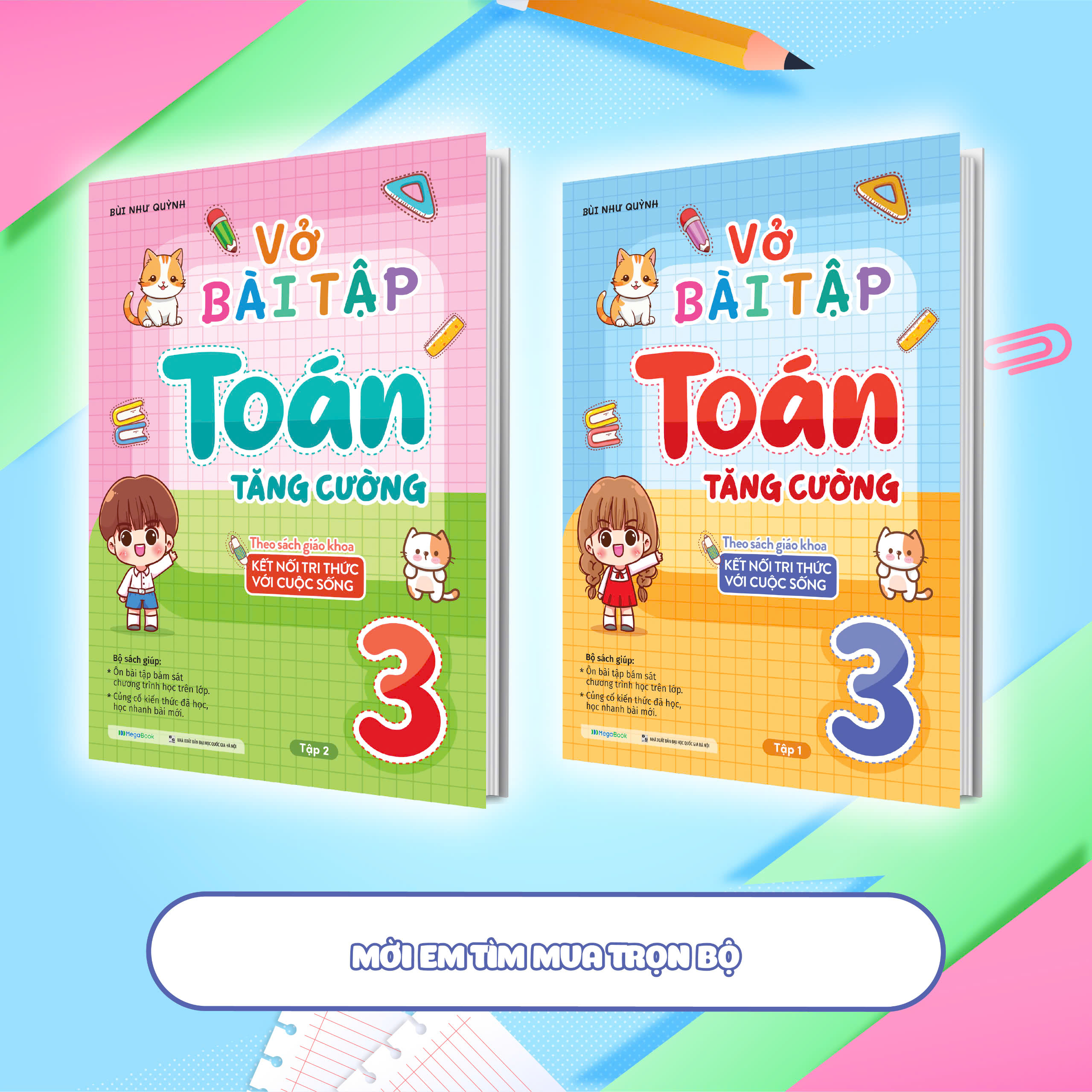 Vở bài tập Toán tăng cường lớp 3 tập 1 (Theo sách giáo khoa kết nối tri thức với cuộc sống)