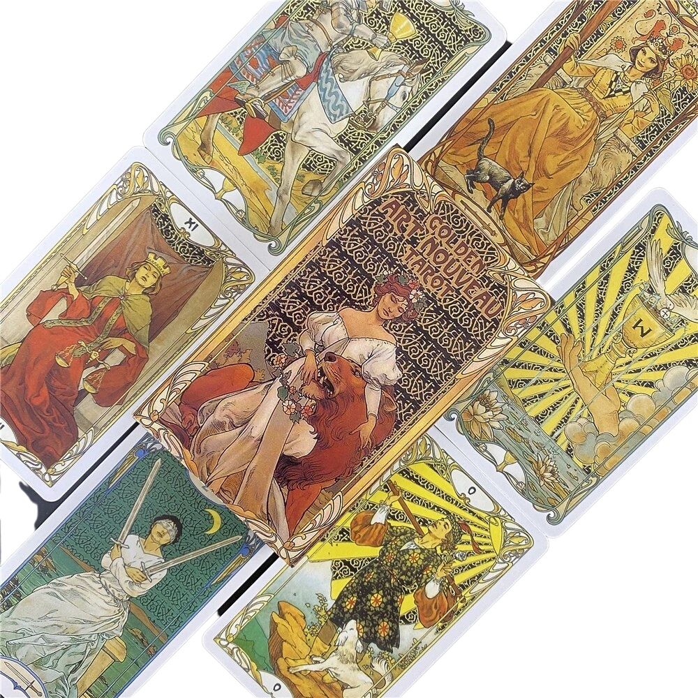 (Size Gốc) Bộ Bài Golden Art Nouveau Tarot