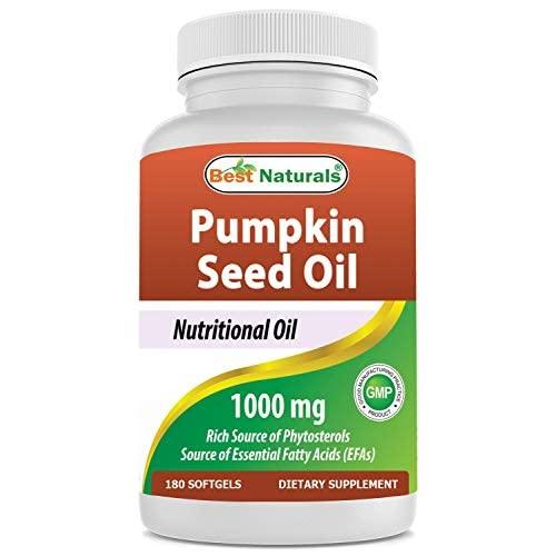 Viên uống Best Naturals chiết xuất Dầu Hạt Bí Đỏ 1000mg hỗ trợ kiểm soát bàng quang và tiết niệu 180 viên Nhập Khẩu Mỹ