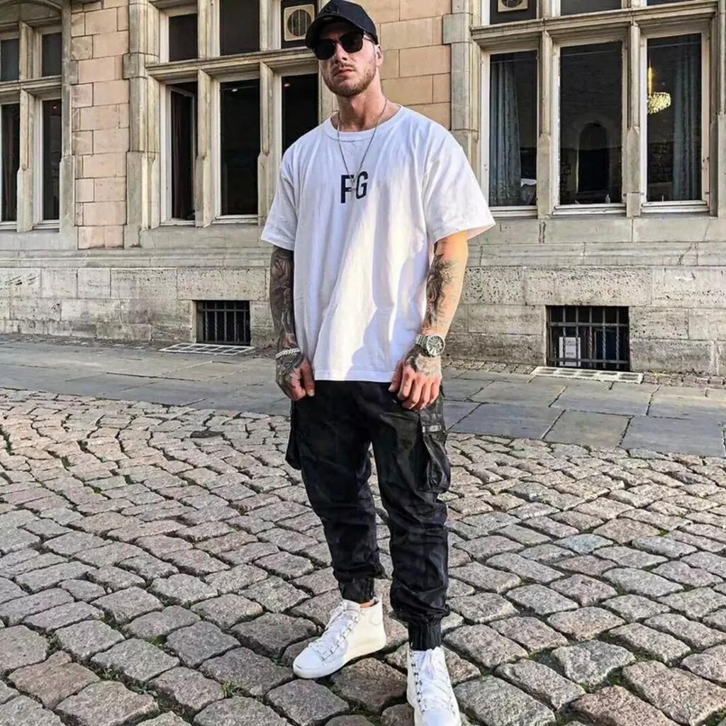 Áo thun stee tay lỡ nam nữ form rộng Stee Phản quang chữ FG rumunisex aothununisex aophongnam