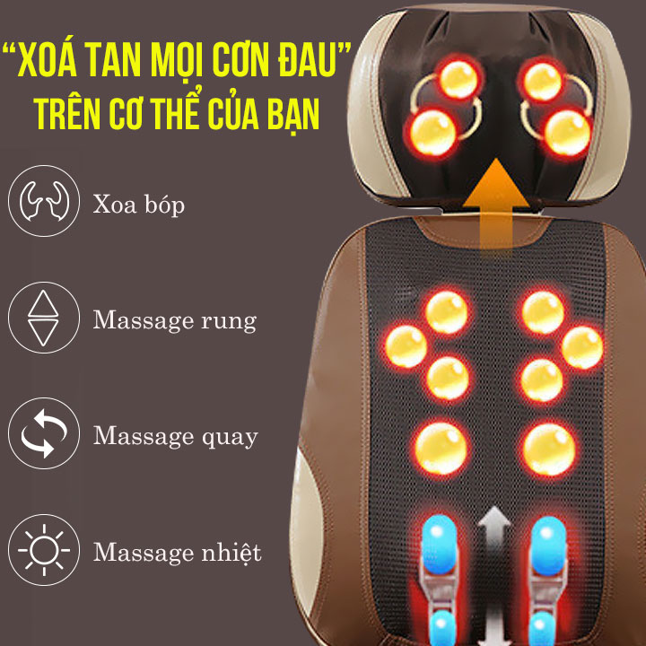 Đệm massage toàn thân FUKI JAPAN FK-A80 (Thế hệ mới)