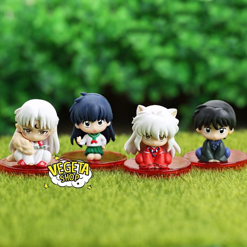 Mô hình InuYasha - Higurashi Kagome Miroku Sesshomaru - 4 nhân vật chính bán lẻ - Cao 5cm - Inu Yasha