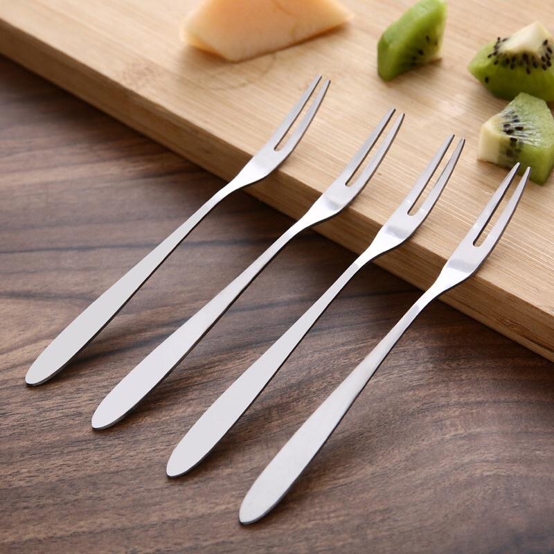 Dĩa Ăn Hoa Quả Trái Cây, Nĩa Ăn Bánh Gato Inox Gia Đình
