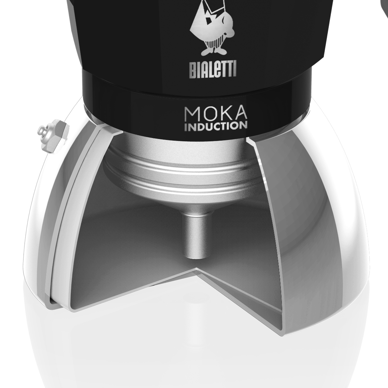 ẤM PHA CÀ PHÊ BIALETTI MOKA INDUCTION - 4 CUP. HÀNG CHÍNH HÃNG