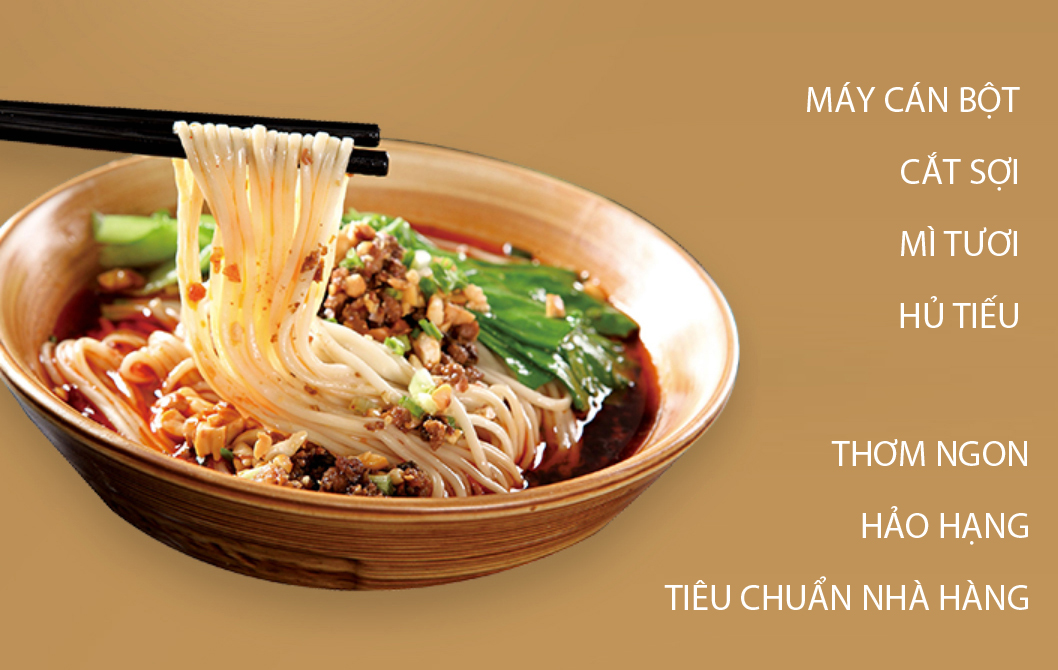 MÁY CÁN BỘT 2 LƯỠI CẮT LÀM MÌ TƯƠI, SPAGHETTTI, SỢI RAMEN CÔNG NGHỆ NHẬT BẢN