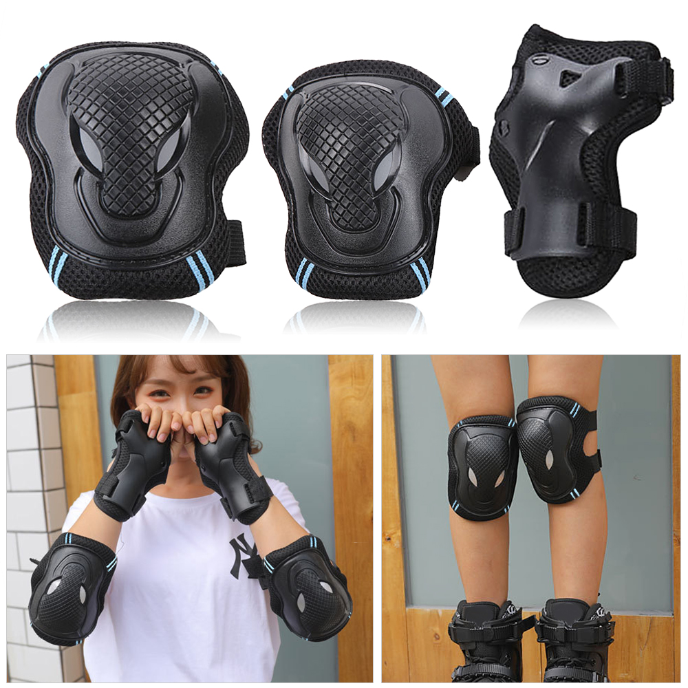 Bộ 6 Miếng Đệm Bảo Vệ Đầu Gối / Khuỷu Tay / Cổ Tay Cho Bé Khi Đi Xe Đạp / Trượt Ván