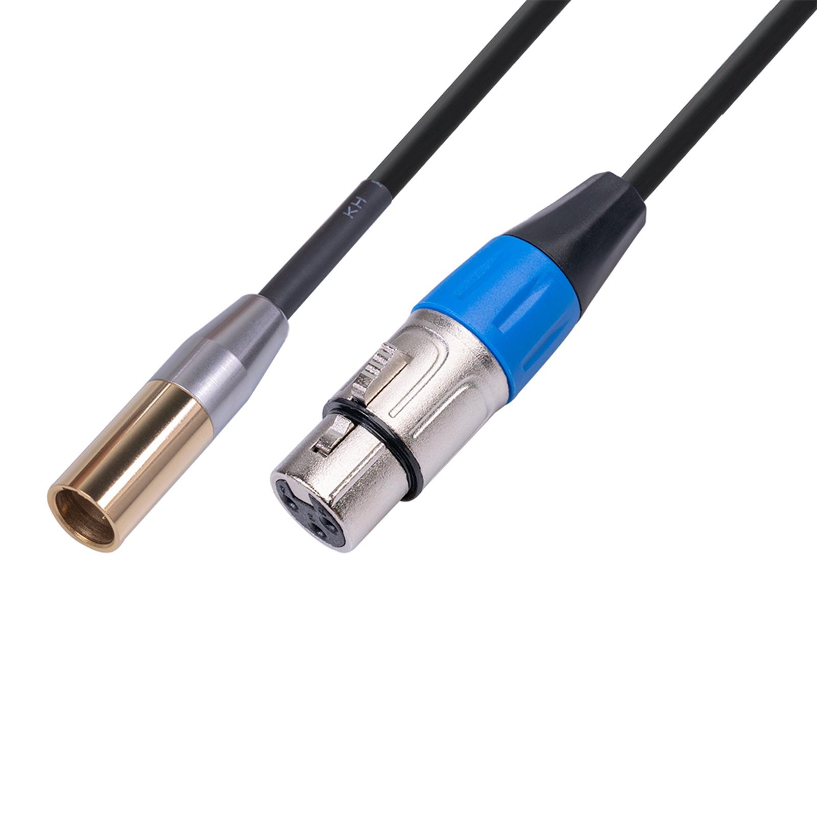 Mini XLR Male to XLR Female Adapter Cable, 3-pin Mini XLR Male to XLR Female Adapter Cable, for BMPCC 4K Camera Video Assist 4K Sharp 8K