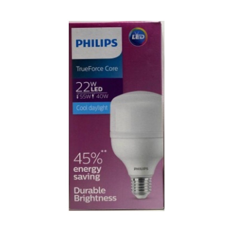 BÓNG  ĐÈN LED TRỤ HI-LUMEN 22W PHILIPS TFORCE CORE ( THAY THẾ BÓNG COMPACT CÔNG SUẤT CAO -  CHỐNG CÔN TRÙNG XÂM NHẬP - TIẾT KIỆM ĐIỆN ) – HÀNG CHÍNH HÃNG