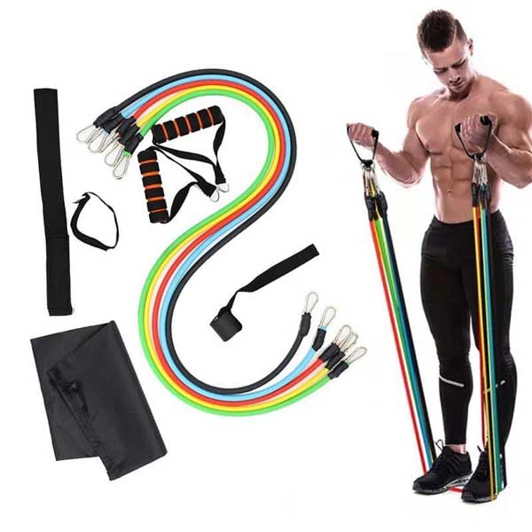 Bộ 5 Dây Ngũ Sắc Kháng Lực Đa Năng Tập Full Body - Dụng Cụ Tập Gym Cao Cấp Tại Nhà