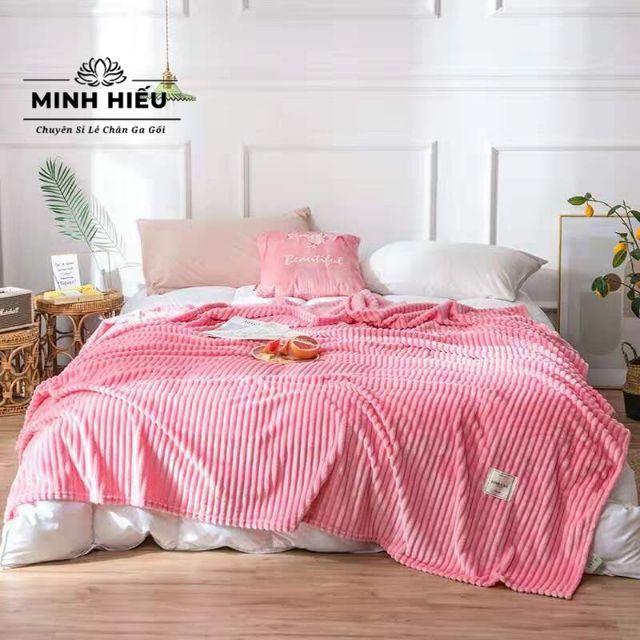 Chăn tuyết nhung kẻ tăm, chăn văn phòng, chăn mùa đông 2mx2m2 hàng cao cấp, nhiều màu siêu mềm mịn
