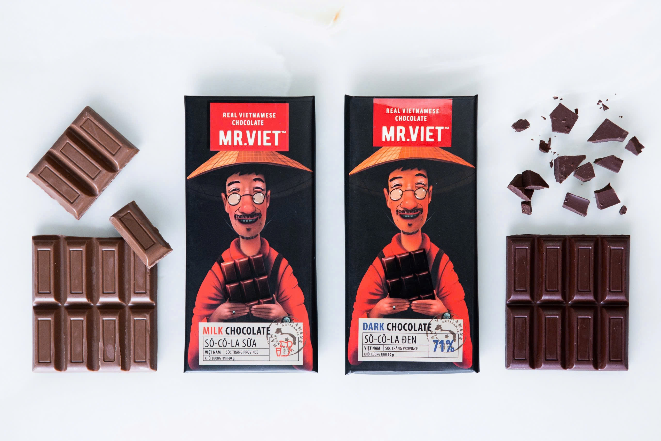 Socola Đen Mr. Viet 60g - Mr Viet Dark Chocolate 60g