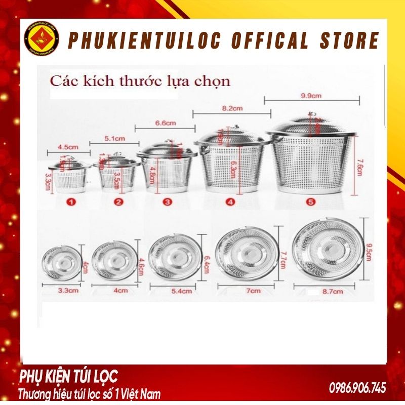Lọc Trà inox 304