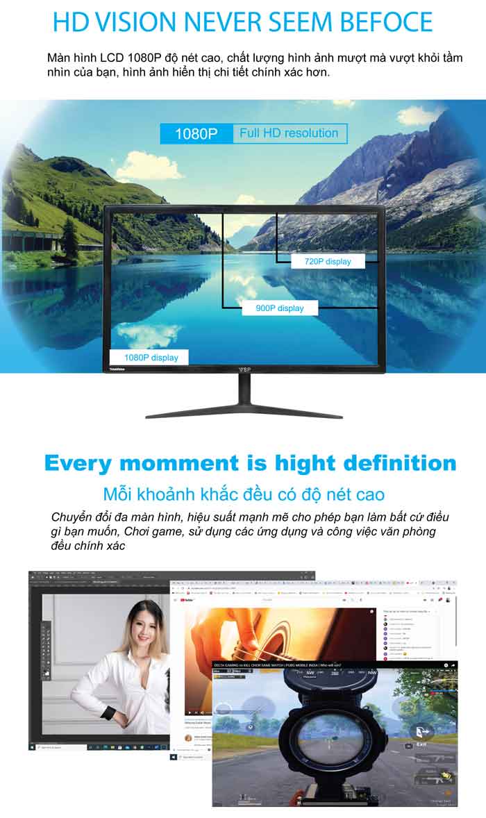 Màn hình LCD 19'' VSP VL19 (LC1901) LED Monitor