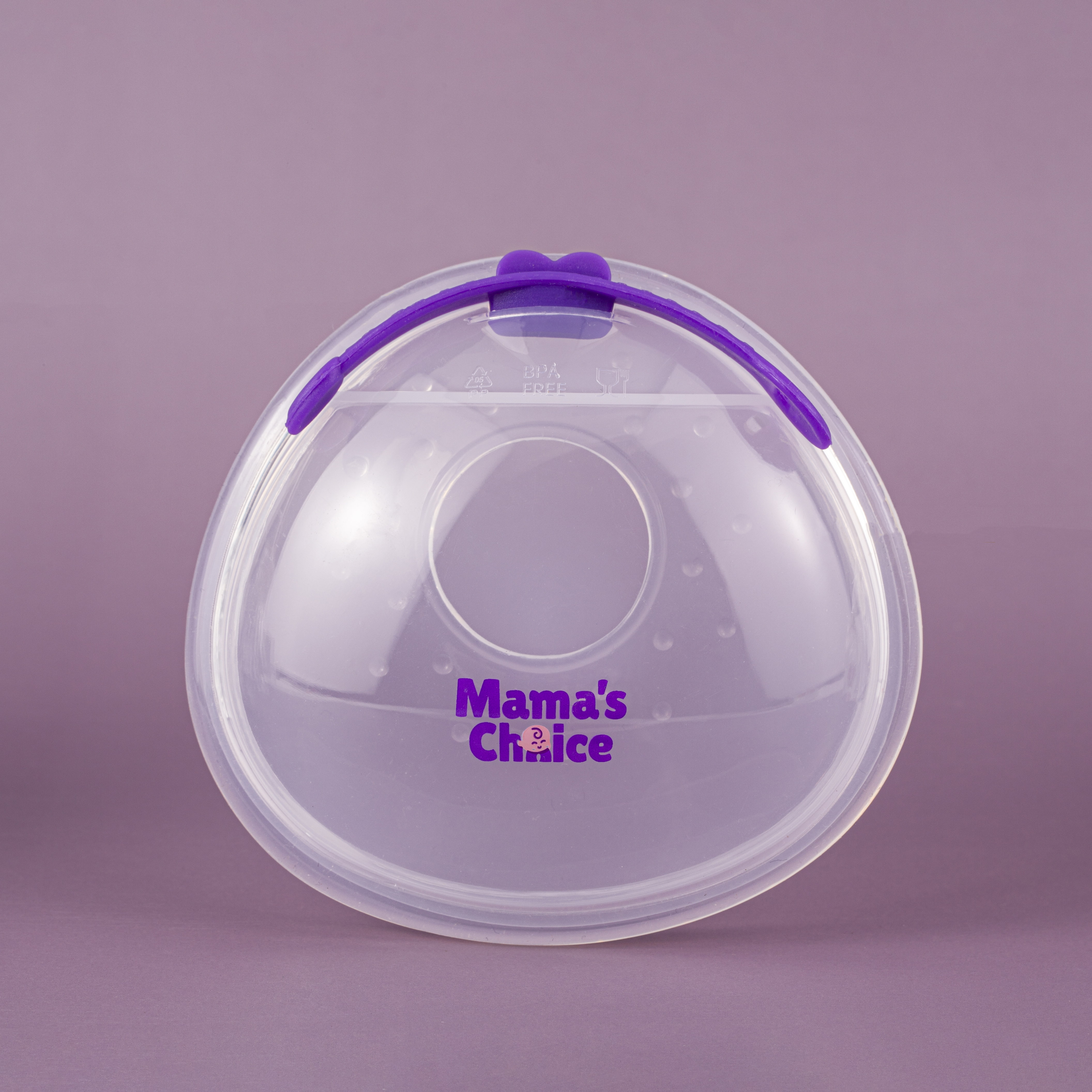 Phễu Hứng Sữa Mama's Choice, Chất Liệu Silicone Cao Cấp, Có Nút Đậy Chống Tràn và Dây Đeo Chống Rơi (Hộp 2 Cái)