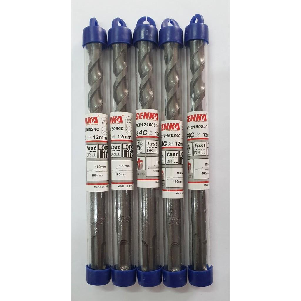 Mũi khoan gài bê tông 4 cạnh dài 160MM SENKA