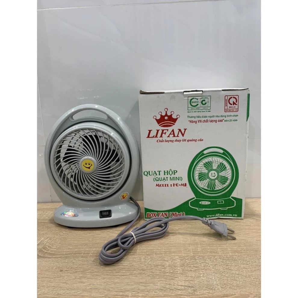 Quạt hộp mini Lifan HOMI công suất 14W để bàn văn phòng - Màu ngẫu nhiên - Hàng chính hãng