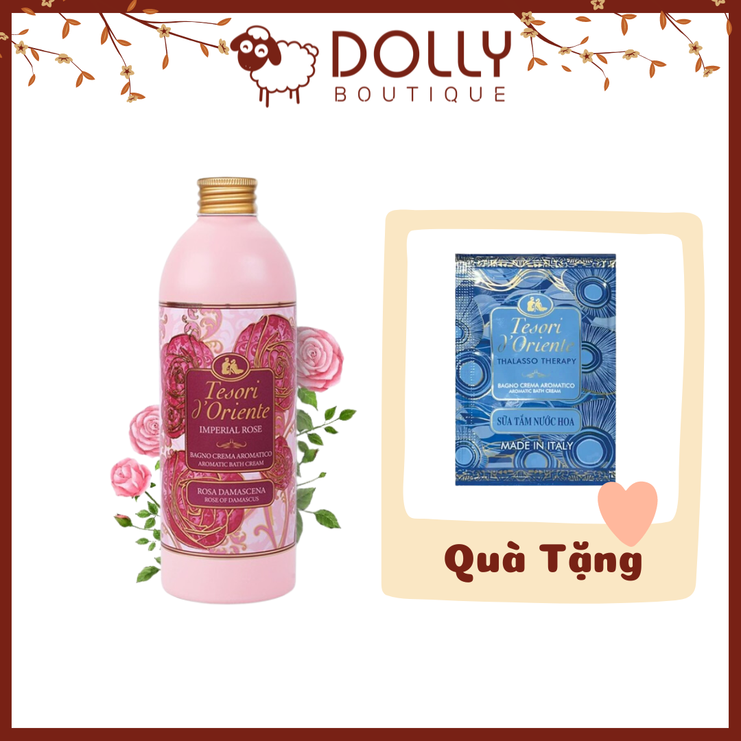 Sữa tắm Tesori d’Oriente Hoa hồng Damacus 500ml + Tặng Gói Sữa Tắm Tảo Mini
