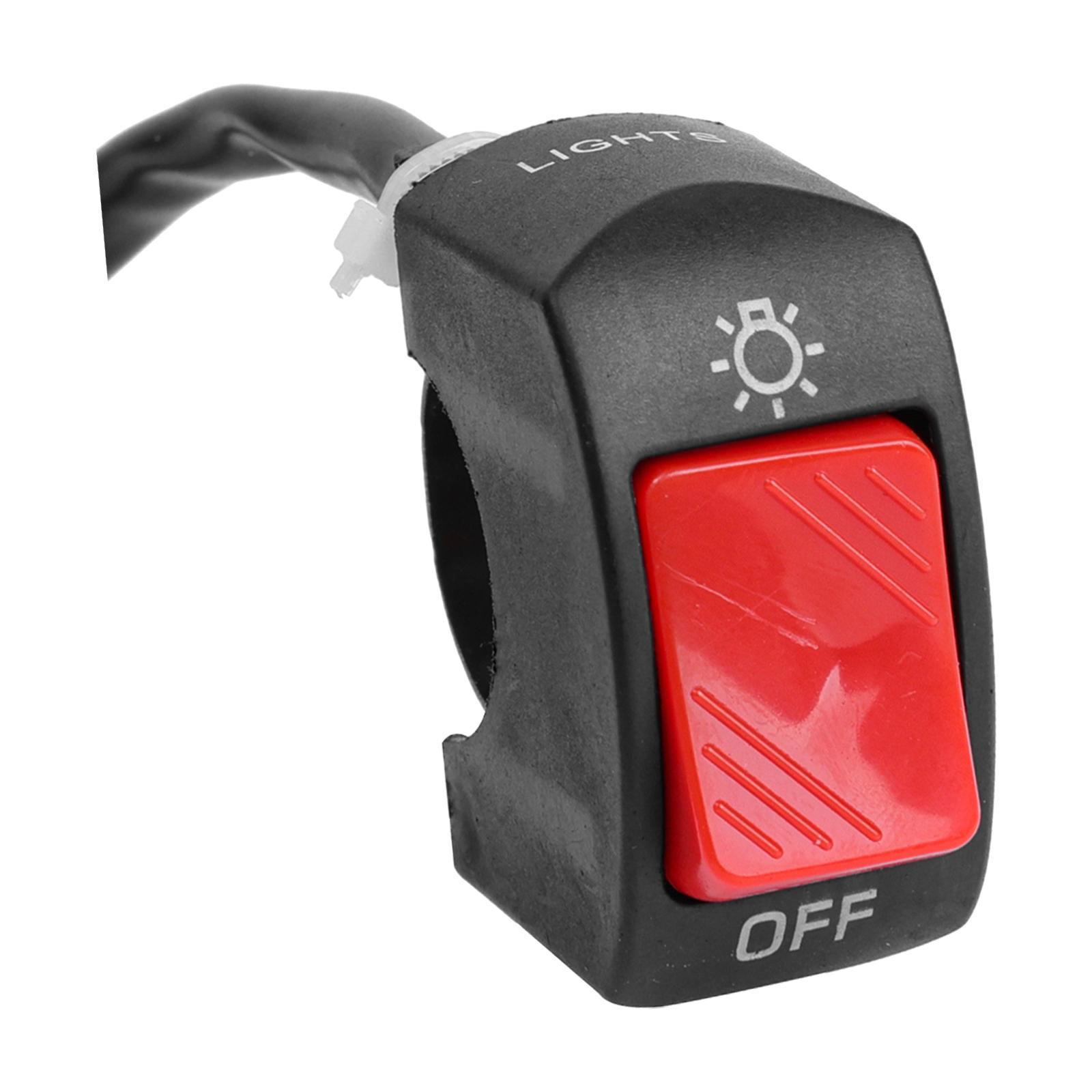 Motorcycle Headlight Control Switch Button Easy Installation Replaces on Off Switch